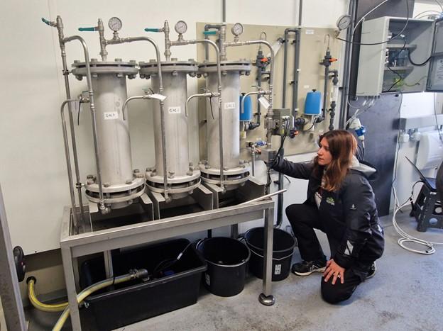 Sonsoles with the carbon filters for the new RO-concentrate test